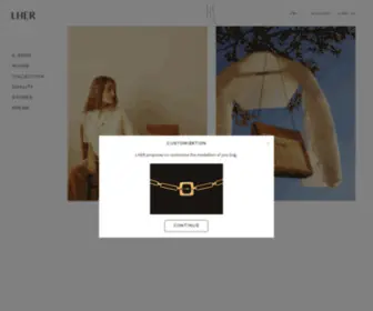 Lherparis.com(Maison parisienne de haute maroquinerie) Screenshot