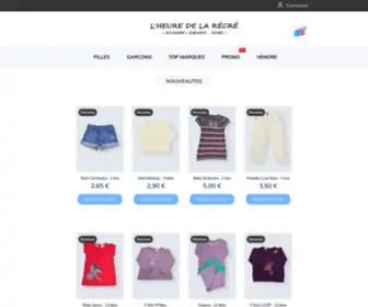 Lheuredelarecre.com(Vêtements) Screenshot