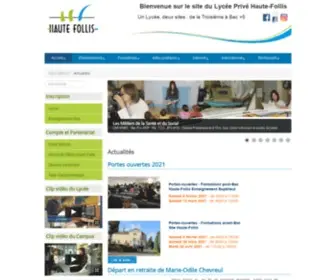 LHF53.eu(Site officiel du lycée et campus Haute) Screenshot