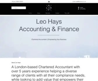 Lhfinance.co.uk(LH Accounting & Finance) Screenshot