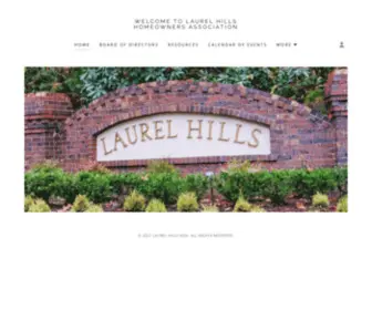 Lhha.net(Laurel Hills Homeowners Association) Screenshot