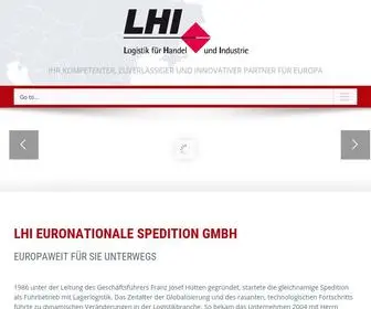 Lhi-Logistik.eu(LHI Euronationale Spedition) Screenshot