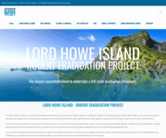 Lhirodenteradicationproject.org(Lord Howe Island Rodent Eradication Project) Screenshot