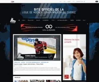 LHJMQ.qc.ca(Incluant la couverture en direct des matchs) Screenshot