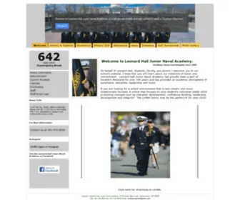 LHjna.com(Leonard Hall Junior Naval Academy) Screenshot