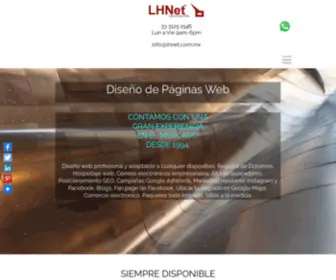 Lhnet.com.mx(Diseño de Páginas Web) Screenshot