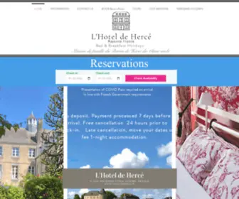 Lhoteldeherce.fr(L'Hotel) Screenshot
