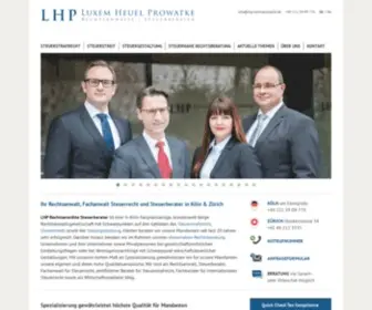 LHP-Rechtsanwaelte.de(Luxem, Heuel, Prowatke) Screenshot