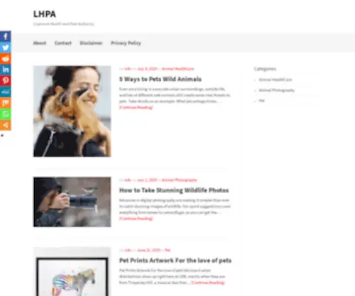 Lhpa.org.au(Just another WordPress site) Screenshot