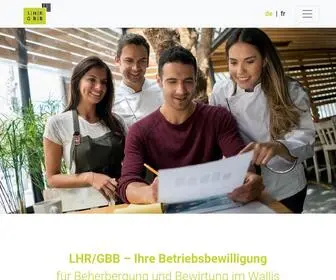 LHR-GBB.ch(Ihre Betriebsbewilligung im Wallis) Screenshot