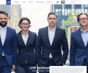 LHR-Law.de(LHR Rechtsanwälte) Screenshot