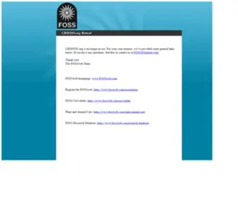 LHsfoss.org(Retired) Screenshot