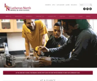 LHSN.org(Lutheran High School North) Screenshot