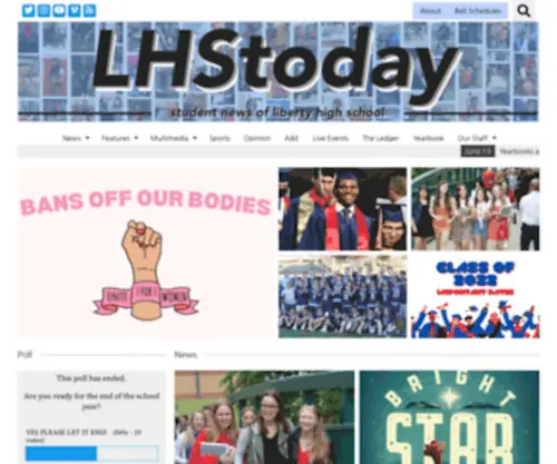 LHstoday.org(Student news of liberty high school) Screenshot