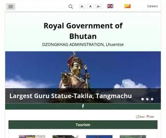 Lhuentse.gov.bt(Royal Government of Bhutan) Screenshot