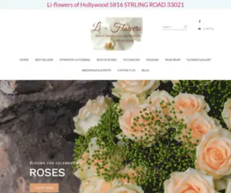 LI-Flowers.com(  Hollywood Florist) Screenshot