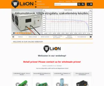 LI-Ion.hu(Li-ION webshop) Screenshot
