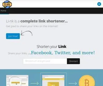 LI-NK.me(Earn bitcoins by sharing your short links on the internet) Screenshot