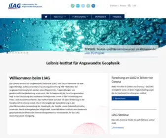 Liag-Hannover.de(Leibniz-Institut für Angewandte Geophysik) Screenshot