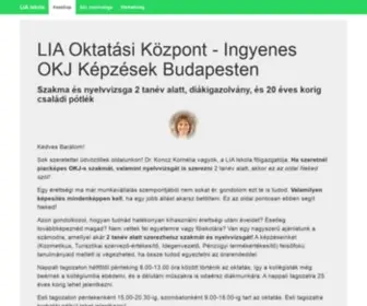 Liaiskola.hu(OKJ Képzések Budapesten) Screenshot