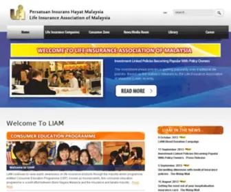 Liam.org.my(Life insurance) Screenshot