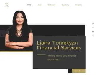 Lianatomekyan.com(Liana Tomekyan Financial Services Our Services Include) Screenshot