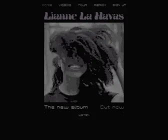 Liannelahavas.com(The New Album out now) Screenshot