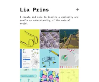 Liaprins.com(I create and code to inspire a curiosity and enable an understanding of the natural world) Screenshot