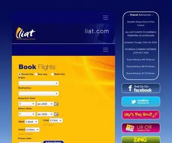 Liat.com(The caribbean airline) Screenshot