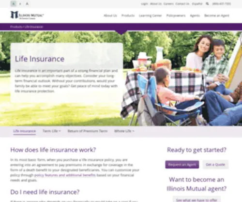 Liawareness.com(Illinois Mutual Life Insurance Company) Screenshot