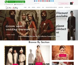 Libasgallery.com(Shop Pakistani Indian Bridal Wear online Bridal outfits Retail Store Wedding Bride Groom Designer Dresses Boutique) Screenshot