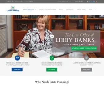 Libbybanks.com(Estate Planning Attorney Phoenix Area) Screenshot