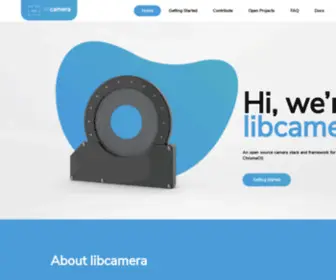 Libcamera.org(Welcome — libcamera) Screenshot