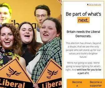Libdems.org.uk(Liberal Democrats) Screenshot