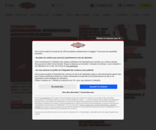 Libe.com(Retrouvez toute l'info en continu avec Libération pour ne rien manquer de l'actualité) Screenshot