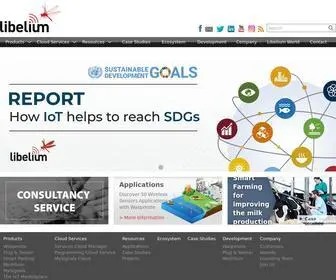 Libelium.com(Connecting sensors to the Cloud) Screenshot
