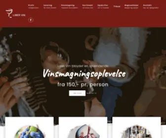 Liber-Vin.dk(Til en vinsmagning bliver du forkælet med en række kvalitetsvine) Screenshot