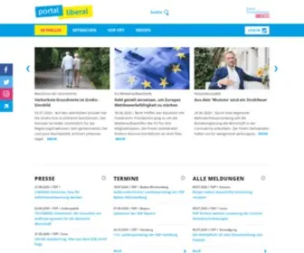 Liberale.de(Portal zur liberalen Welt) Screenshot