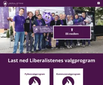 Liberalistene.org(Forside) Screenshot