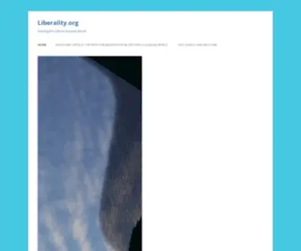Liberality.org(Aspiring for a More Humane World) Screenshot