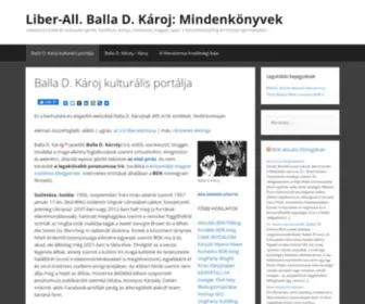 Liberall.hu(Liberális közéleti és kulturális portál. Balla D. Károly / Károj) Screenshot