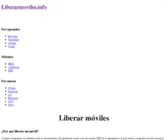 Liberarmoviles.info(Liberar) Screenshot