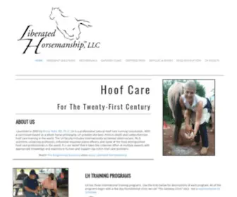 Liberatedhorsemanship.com(Integrating Hoof & Body Health ABOUT US LH) Screenshot