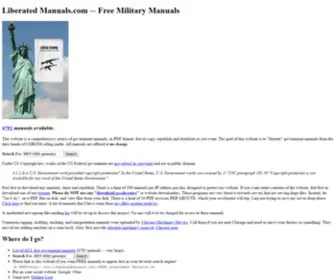 Liberatedmanuals.com(Free Military Army Manuals) Screenshot