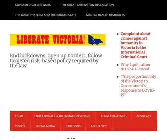 Liberatevictoria.org(A strategy to liberate Victoria) Screenshot