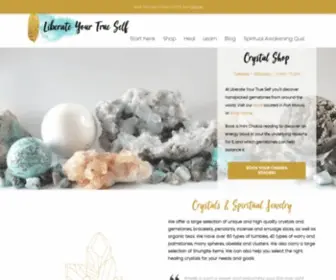 Liberateyourtrueself.com(Crystal Store and Metaphysical Workshops) Screenshot