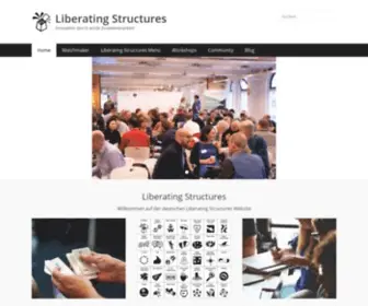 Liberatingstructures.de(Innovation durch echte Zusammenarbeit) Screenshot