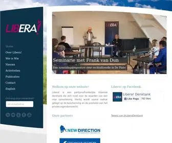 LiberavZW.be(Denktank Libera) Screenshot