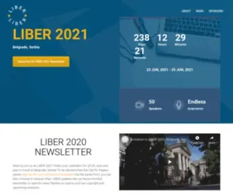 Liberconference.eu(LIBER 2021) Screenshot