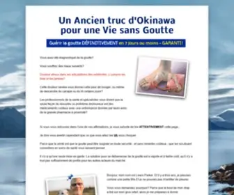 Liberezgoutte.com(Un ancien truc d'Okinawa pour une vie sans goutte) Screenshot